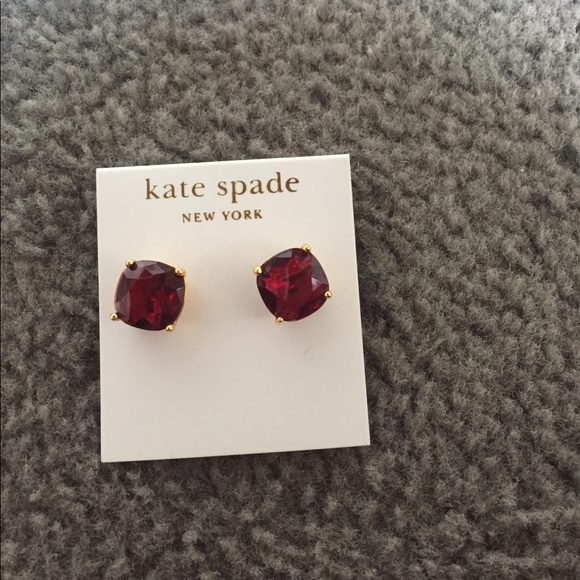 kate spade ruby stud earrings